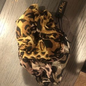 3-pack of animal print scrunchies